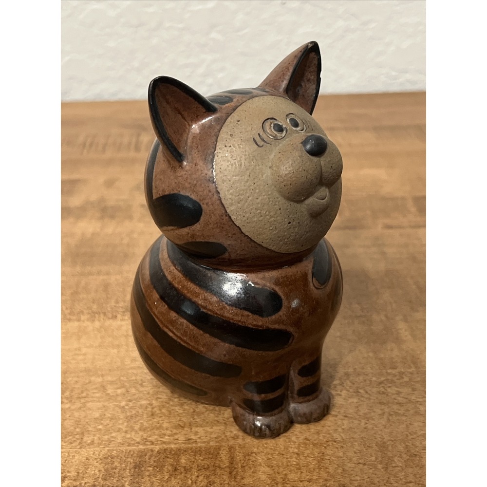Vintage MCM Pottery Cat Figurine by Toscany Made in Japan - Picture 7 of 10